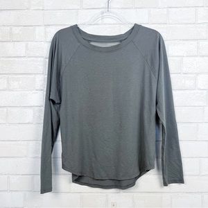 Athleta Topanga Gray Long Sleeve Top